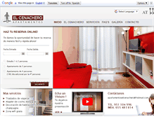 Tablet Screenshot of apartamentoselcenachero.com